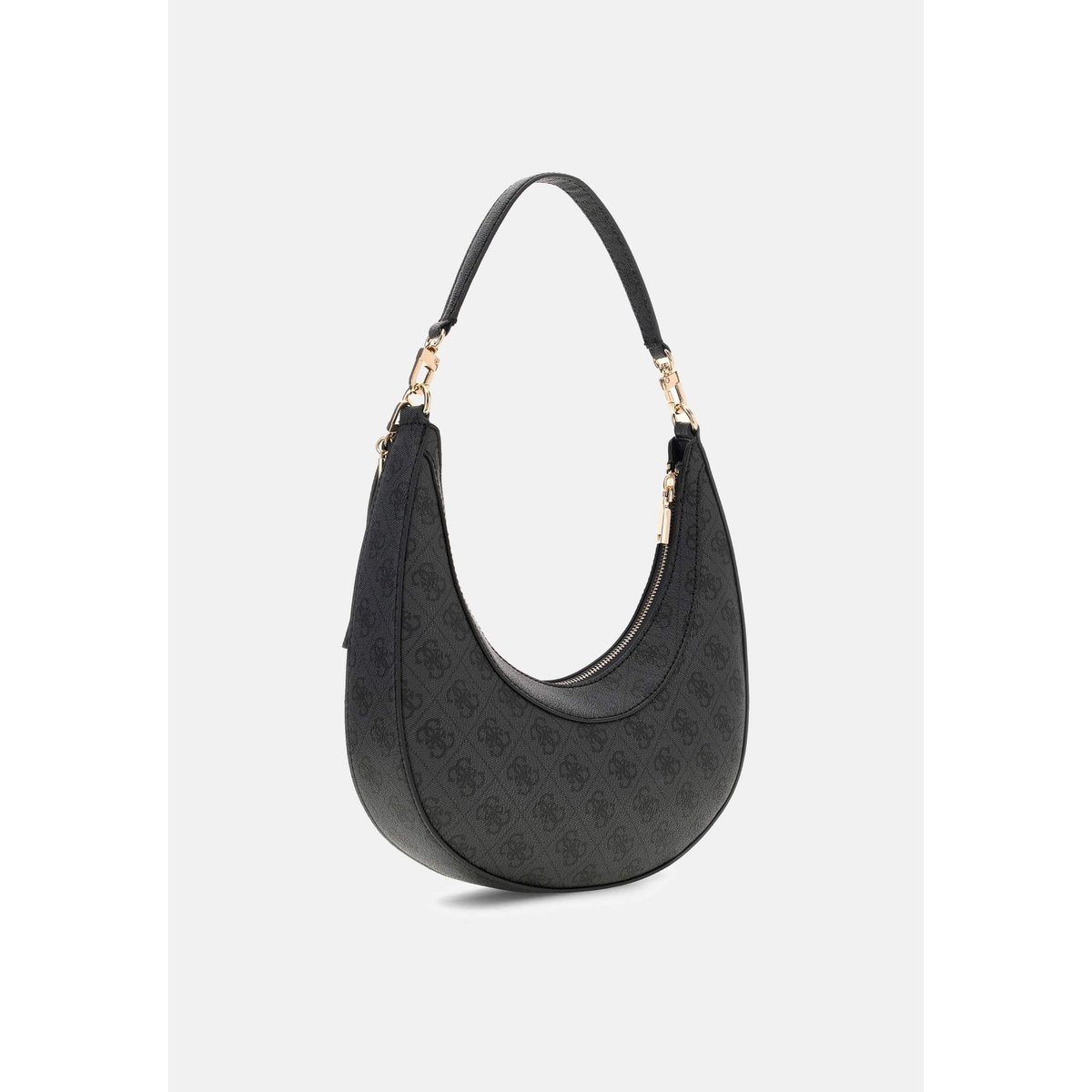 Sac Hobo Lindsey gris foncé, GUESS