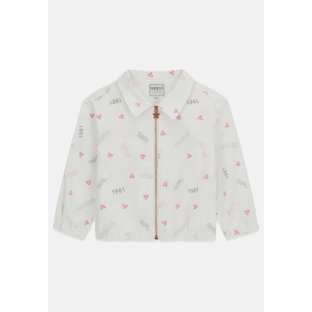 Veste Brodée blanc multicolore, GUESS KIDS