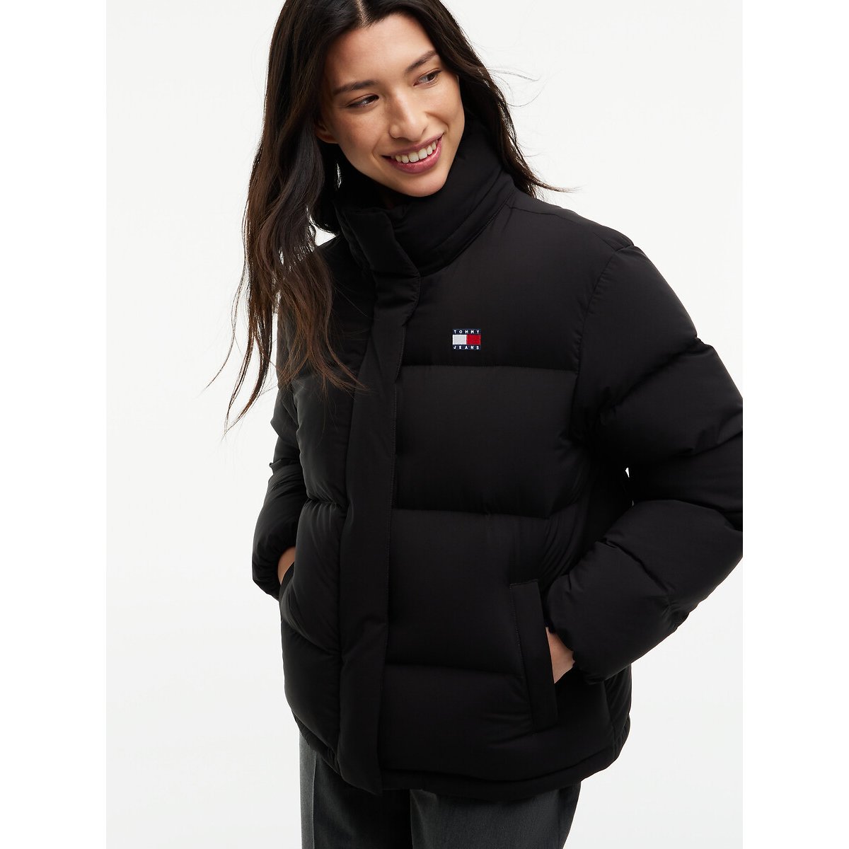 Doudoune courte à capuche ALASKA noir, TOMMY JEANS