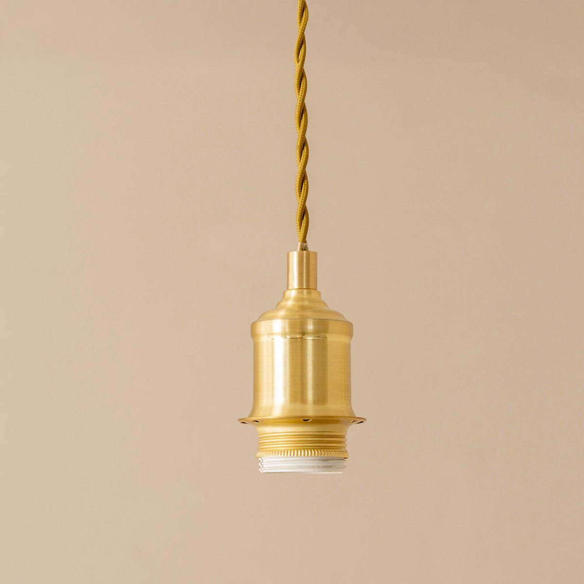 Brady Amber Glass Globe Pendant Light gold-coloured, SO'HOME