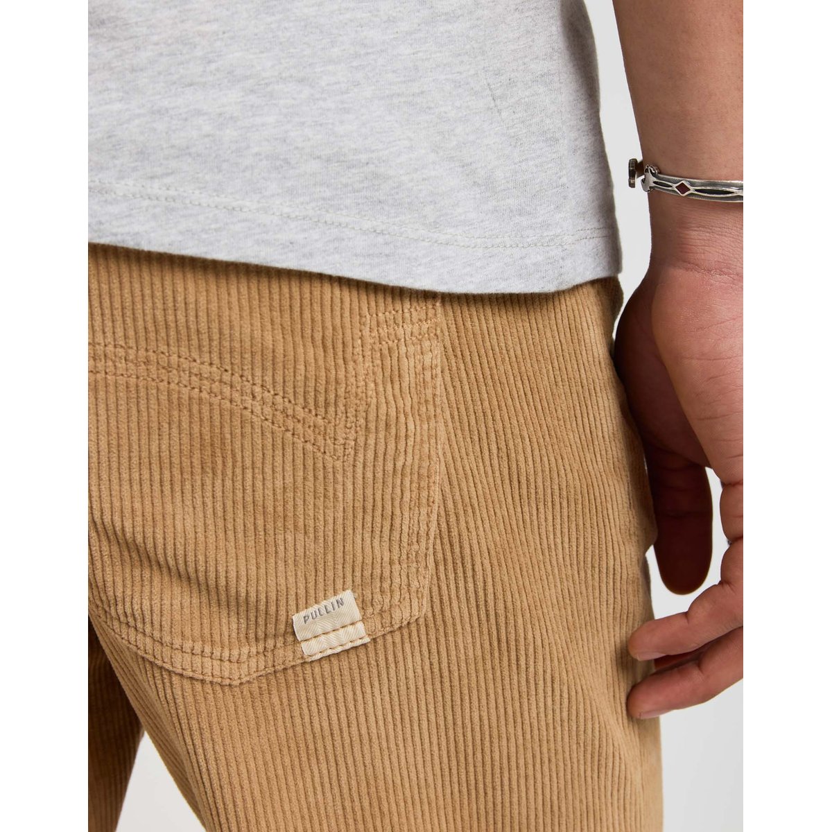 PANTALON REGULAR VELOURS ROYLATTE beige, PULLIN