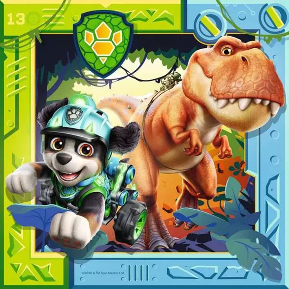 Puzzle Pat'Patrouille Mission Dino 3x49 pcs bleu, RAVENSBURGER