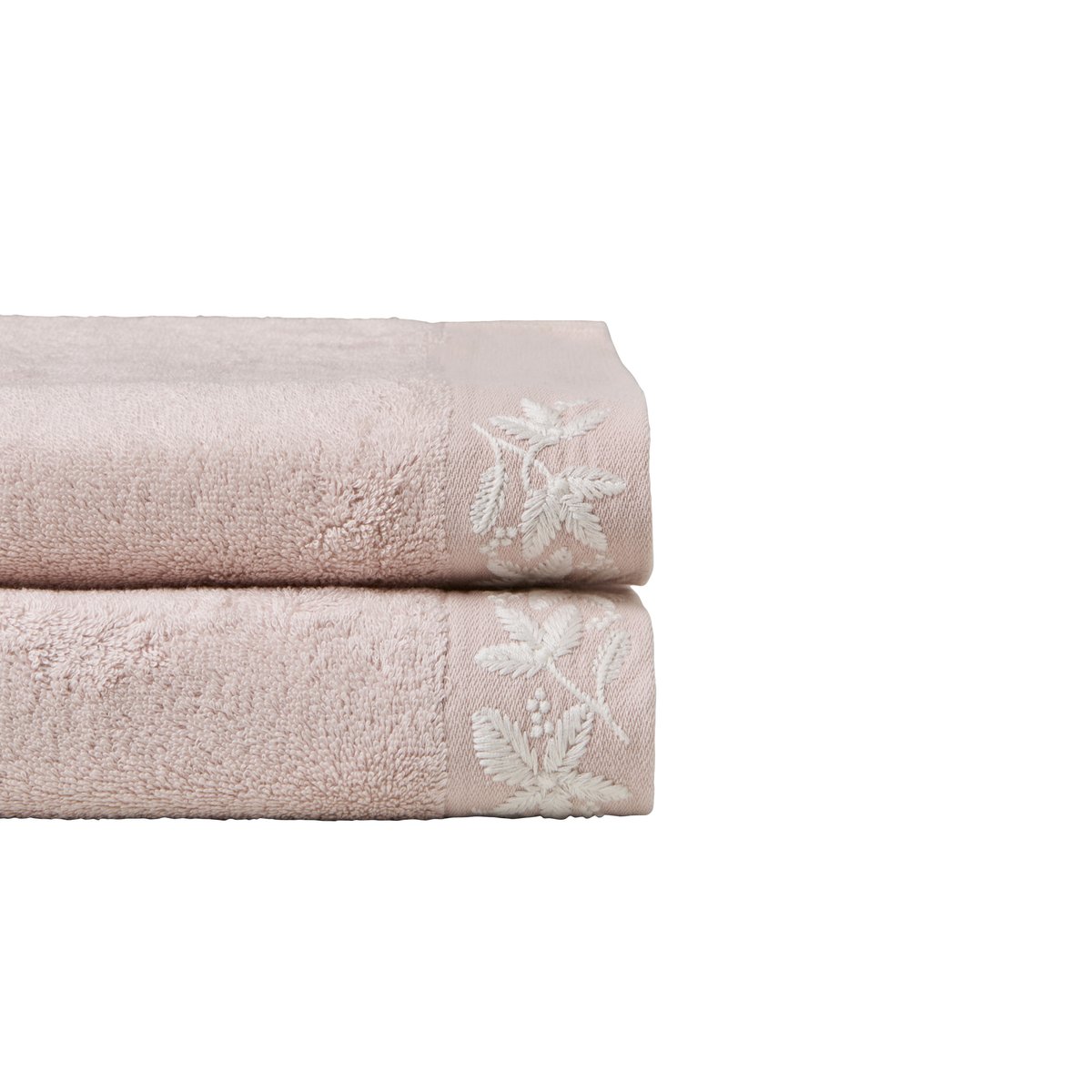 Drap de bain OPALYS blush, CARRE BLANC
