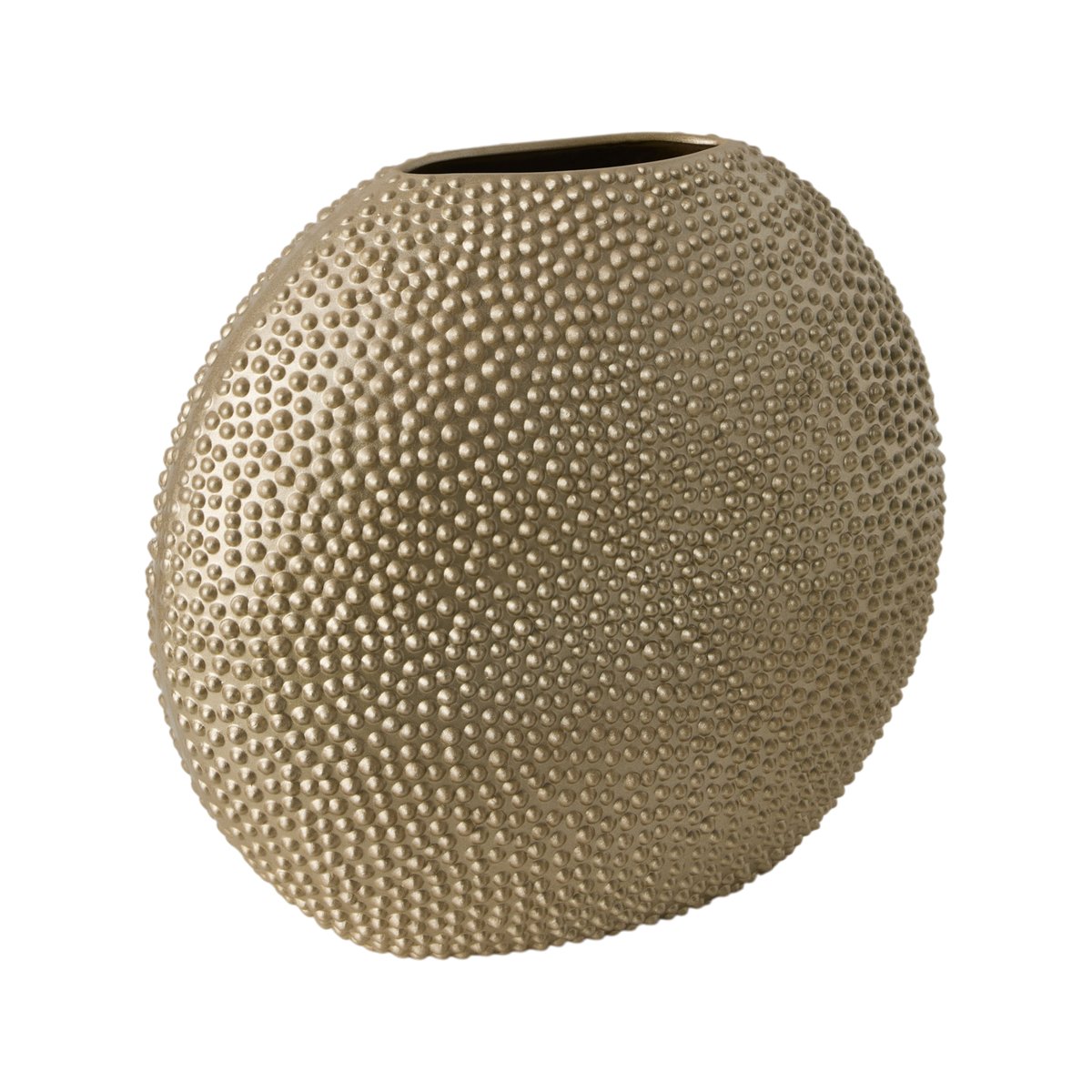 Vase céramique déco texturé doré 35 cm - SILA jaune doré, CAMIF