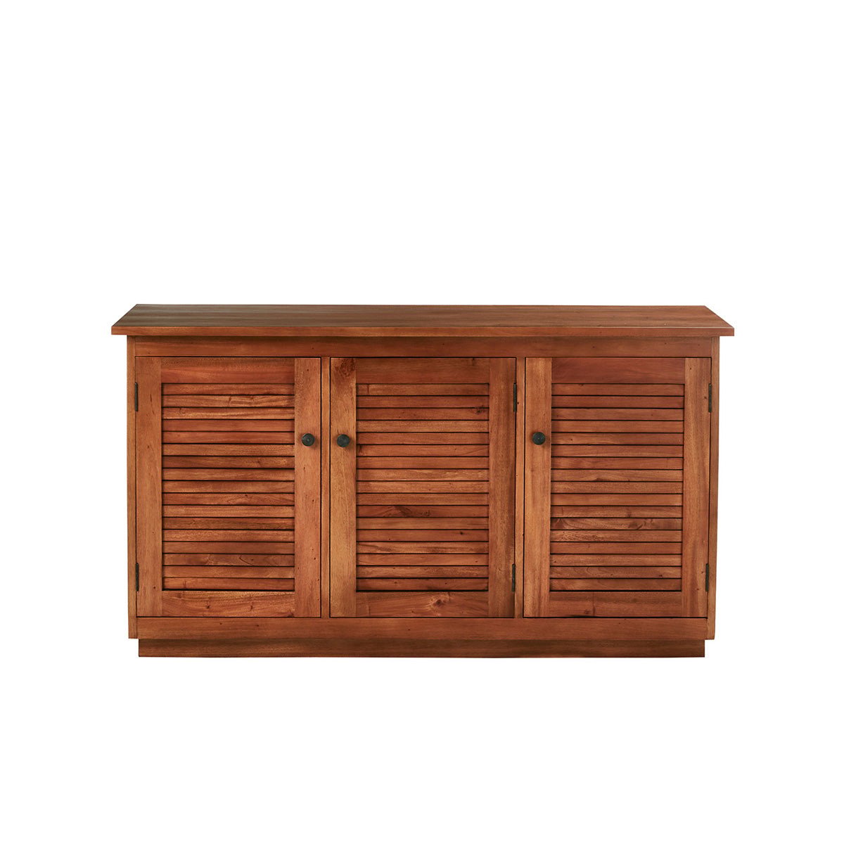 Meuble sous vasque en bois d'acajou 140 cm NEWPORT marron, BERAH GETAH