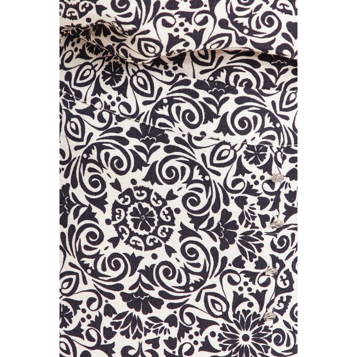 Jupe midi droite satin bleu marine, BREAL