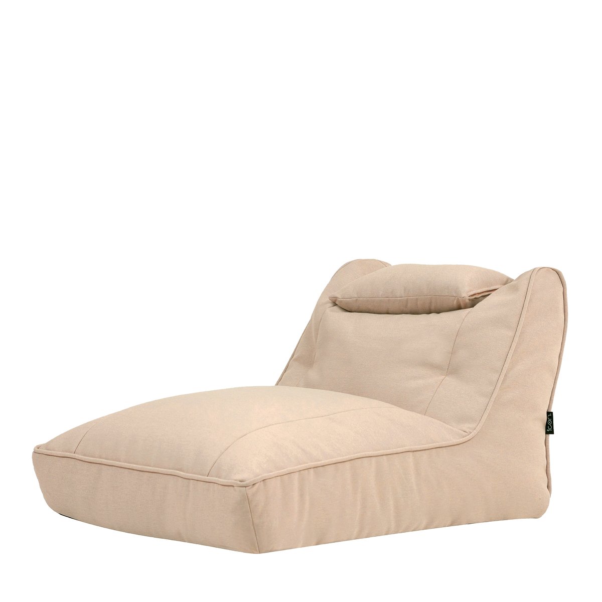 Pouf chauffeuse d'extérieur en oléfine imperméable Oeko-Tex® - NOVA beige, ICON