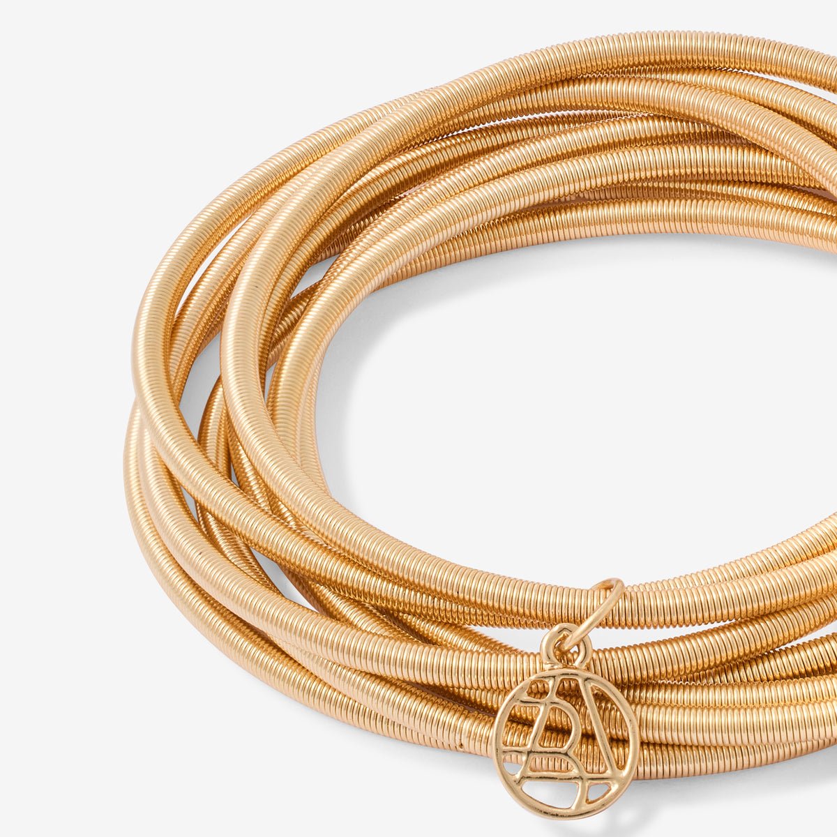 Set de 8 bracelets ressorts dorés doré, BALABOOSTE