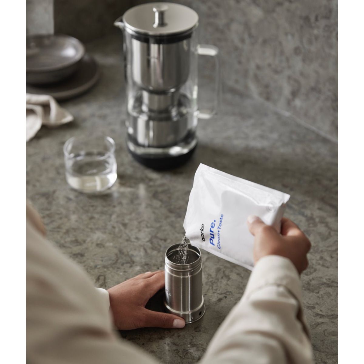 Carafe filtrante Purifier 1L 18 transparent, AARKE