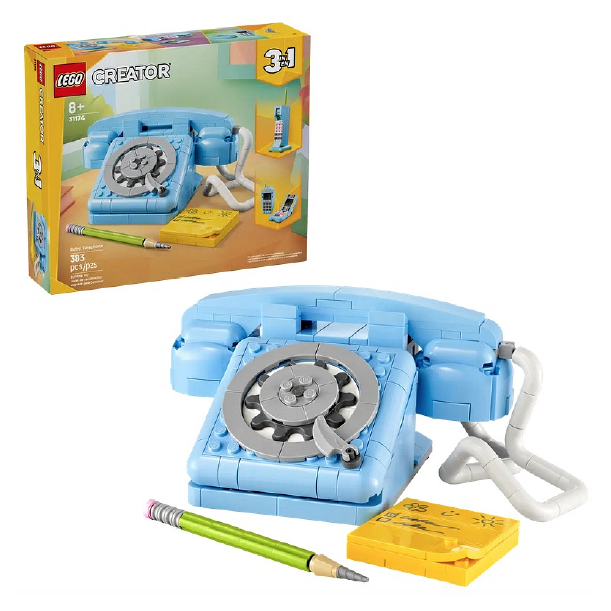 LEGO Creator - Le téléphone rétro - 31174 bleu, LEGO