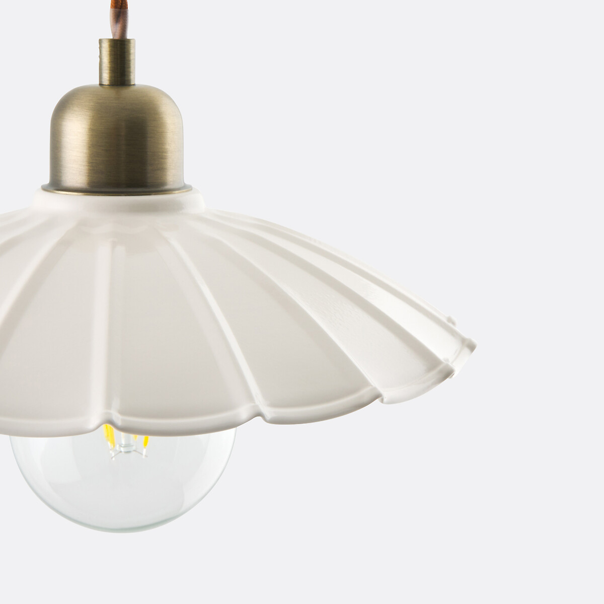 Suspension festonnée en métal fer, Festonia ecru, LA REDOUTE INTERIEURS