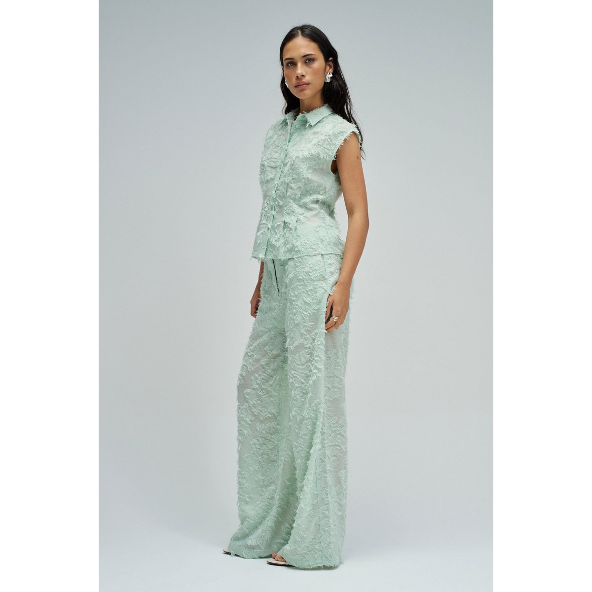CHEMISE AVEC JACQUARD vert, SALSA JEANS