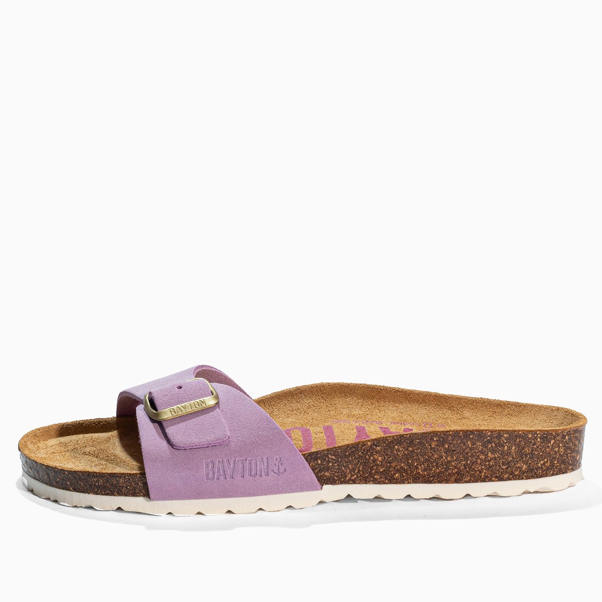 Sandales en cuir suédé ZEPHYR lila, BAYTON