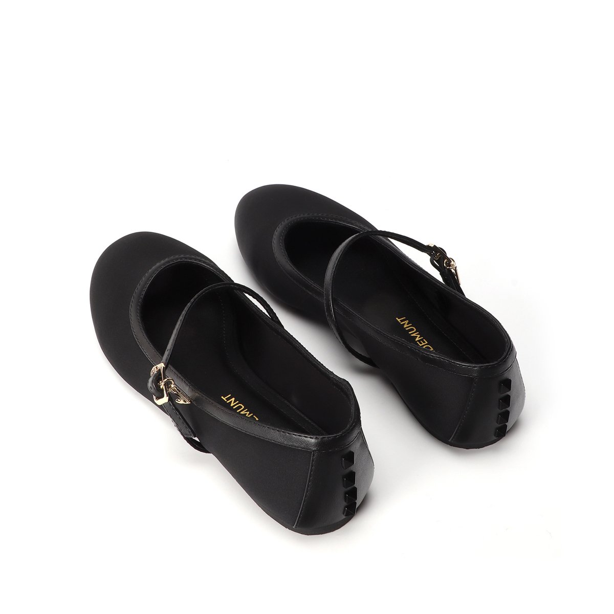 Ballerines Mary Jane plates à brides noir, LOLA CASADEMUNT