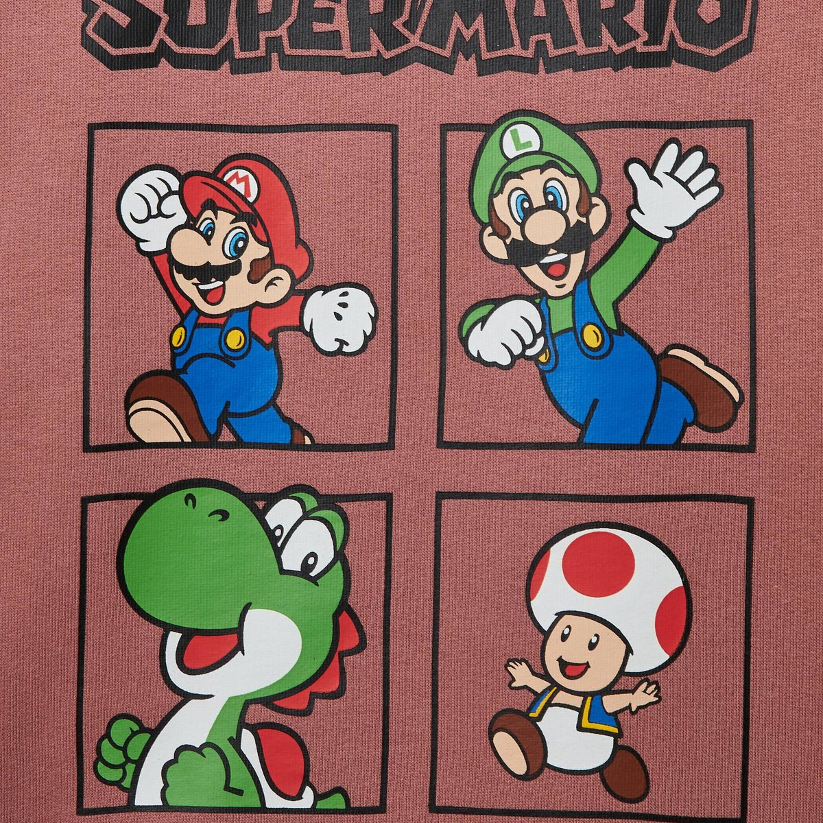 Sweat MARIO imprimé en coton BIO GOTS blossom, MONOPRIX