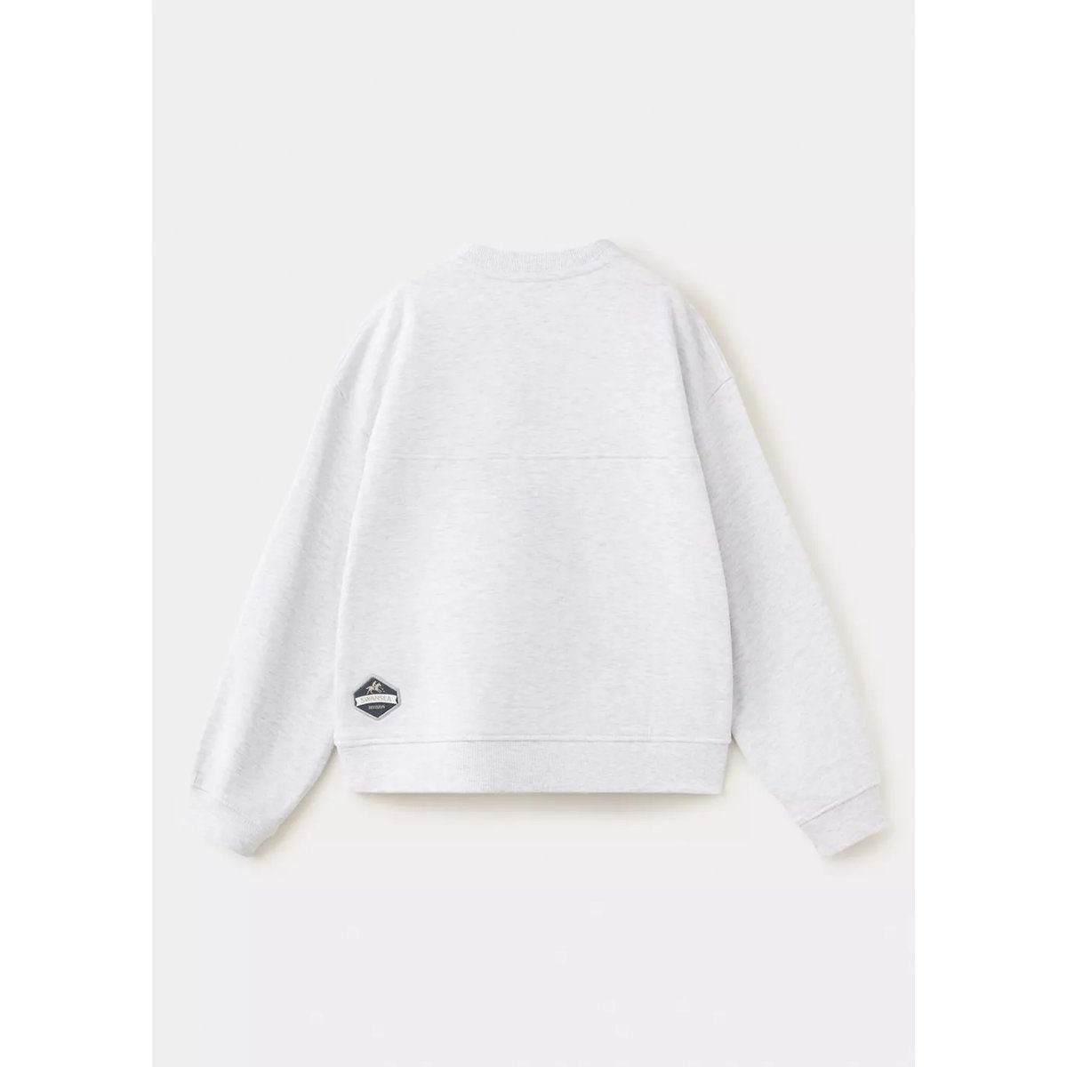Sweat-shirt coton imprimé gris chiné clair, MANGO KIDS