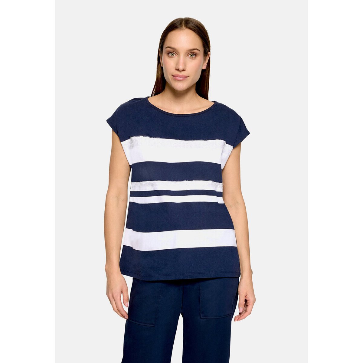 Haut casual à rayures horizontales bleu/blanc, BETTY BARCLAY