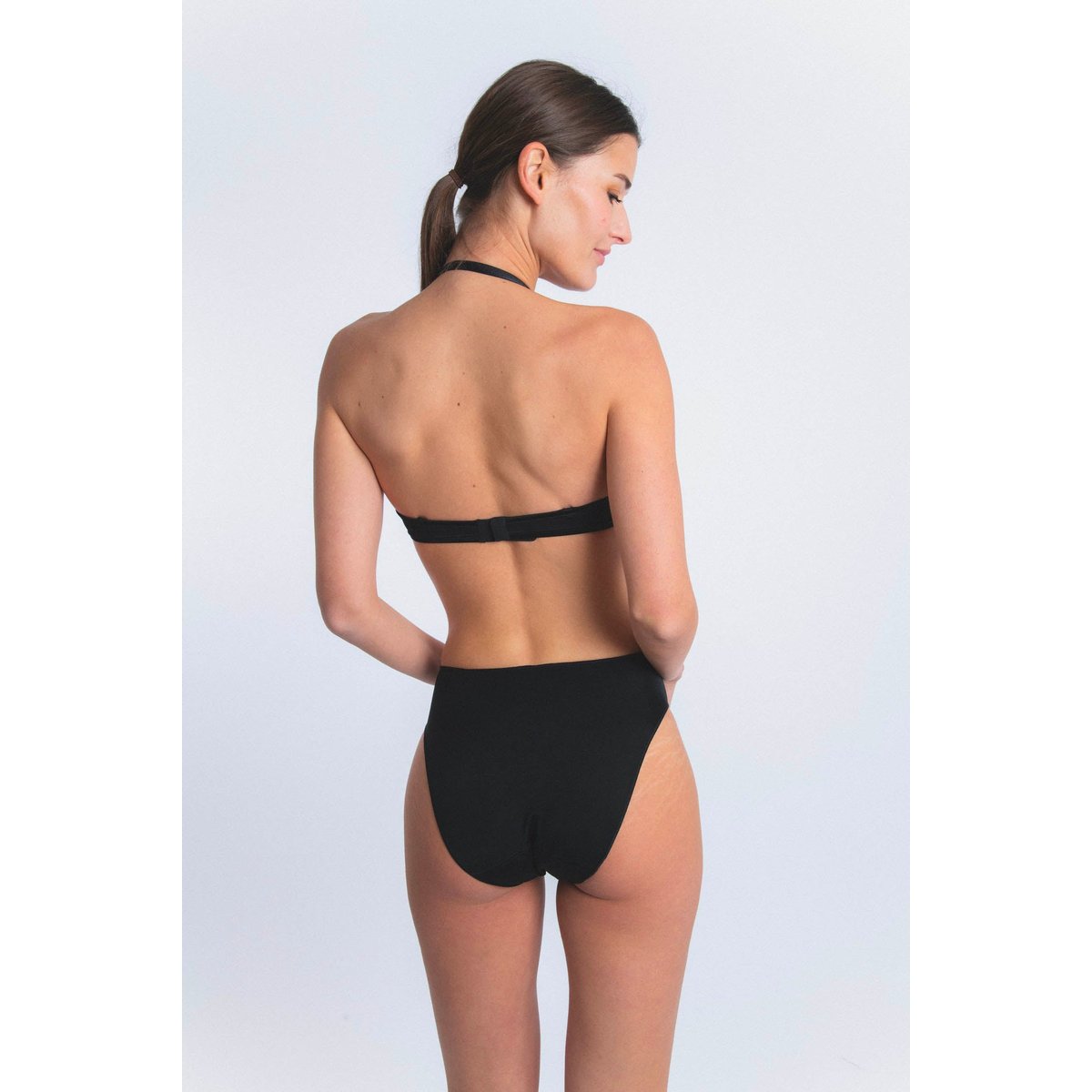 Culotte haute en microfibre LES INVISIBLES noir, MAISON LEJABY