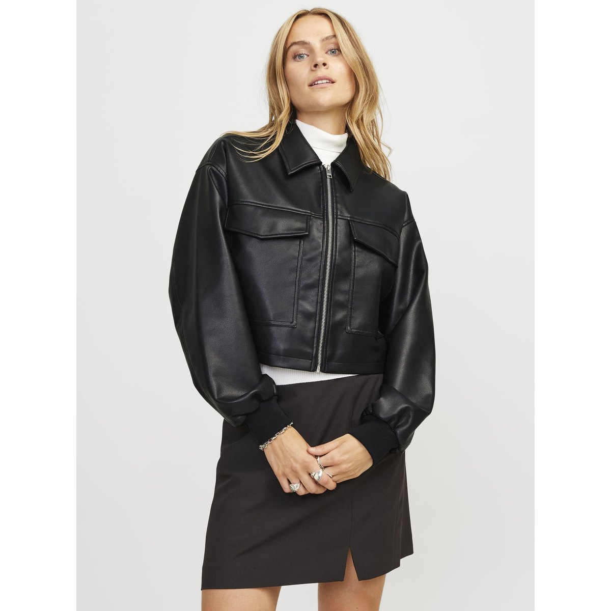 Veste En Similicuir black, JJXX