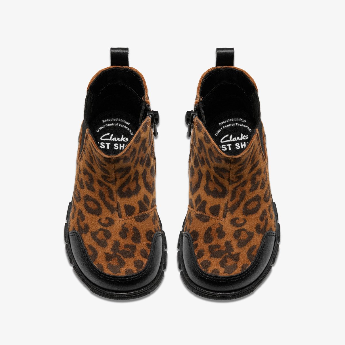 Boots Cuir Coupe Large EVYN CHELSEA T marron, CLARKS