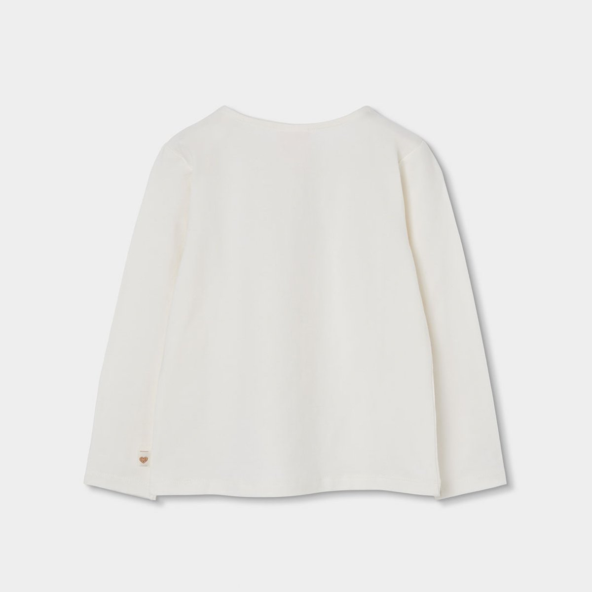 T-shirt fille en maille avec message blanc, BOBOLI