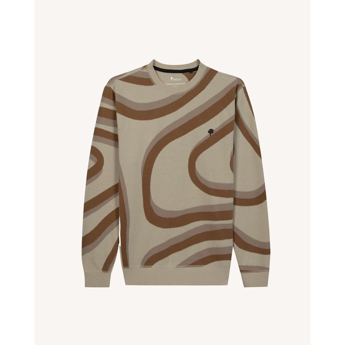 Sweat Bussy coton BUSSY beige, FAGUO