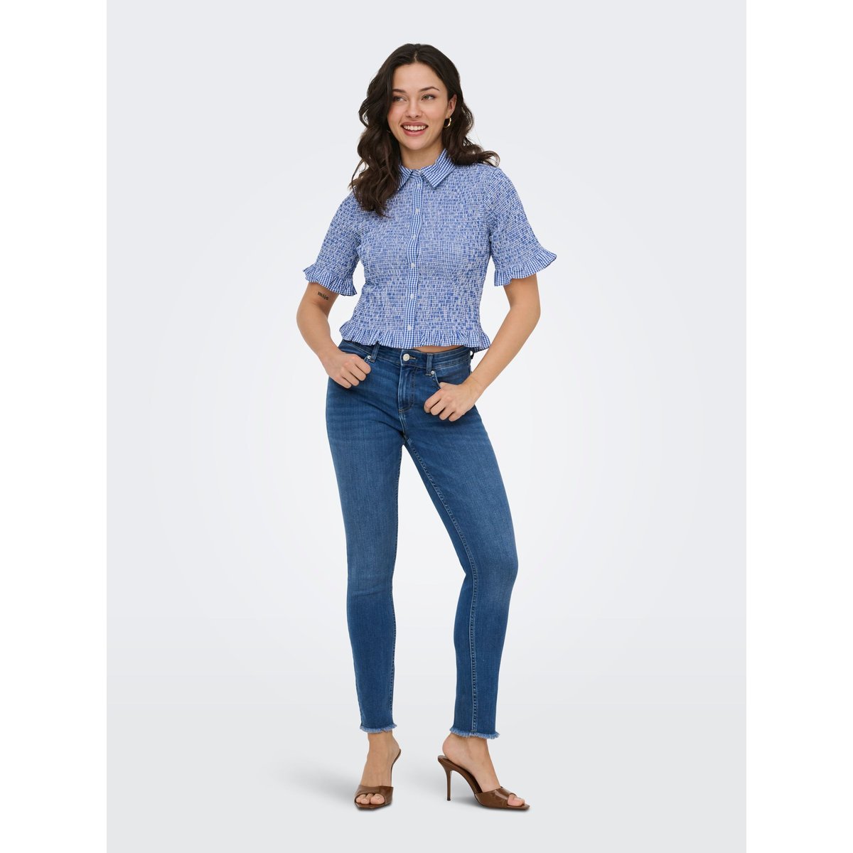 Chemise blue bonnet, ONLY