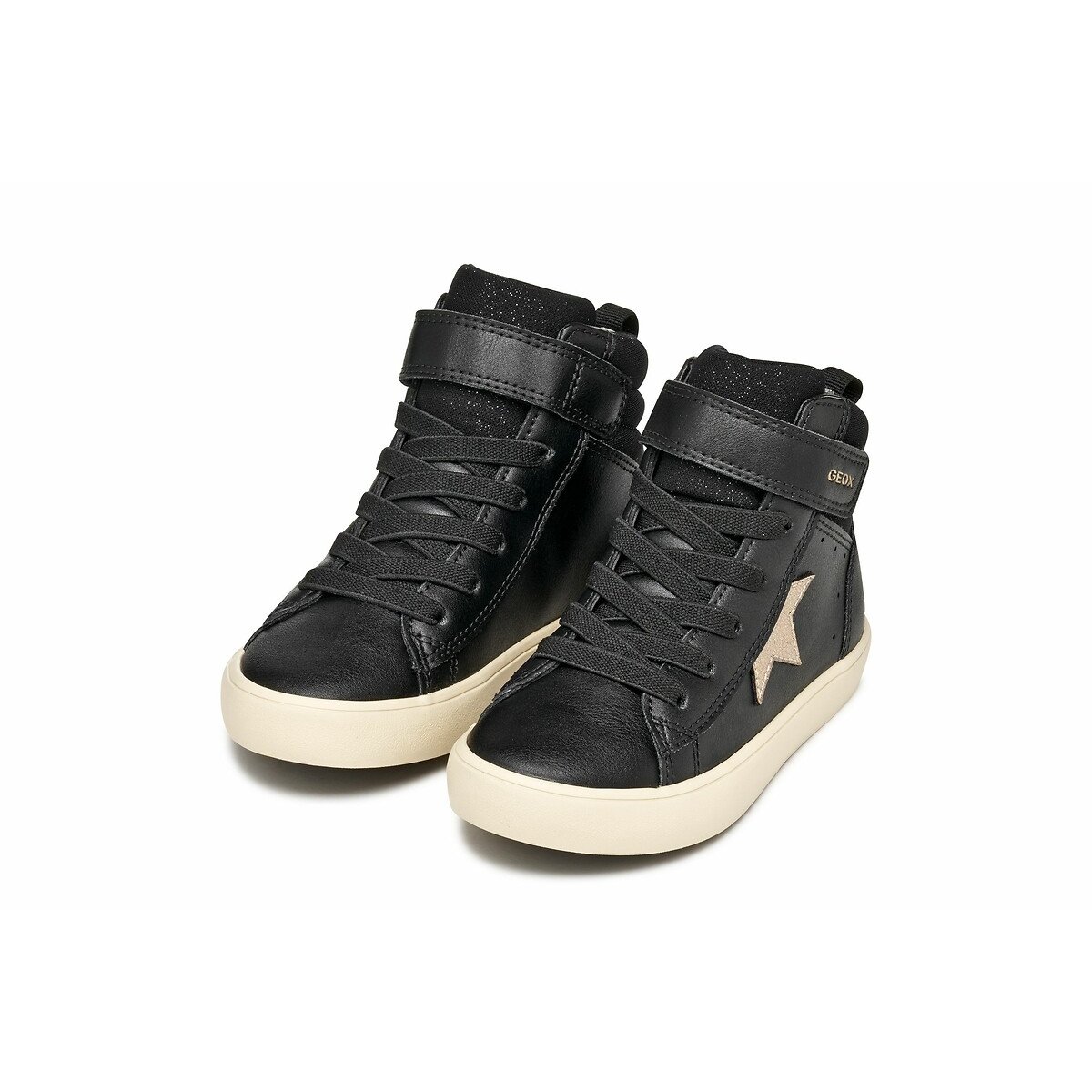 Zapatillas altas transpirables Gisli negro, GEOX