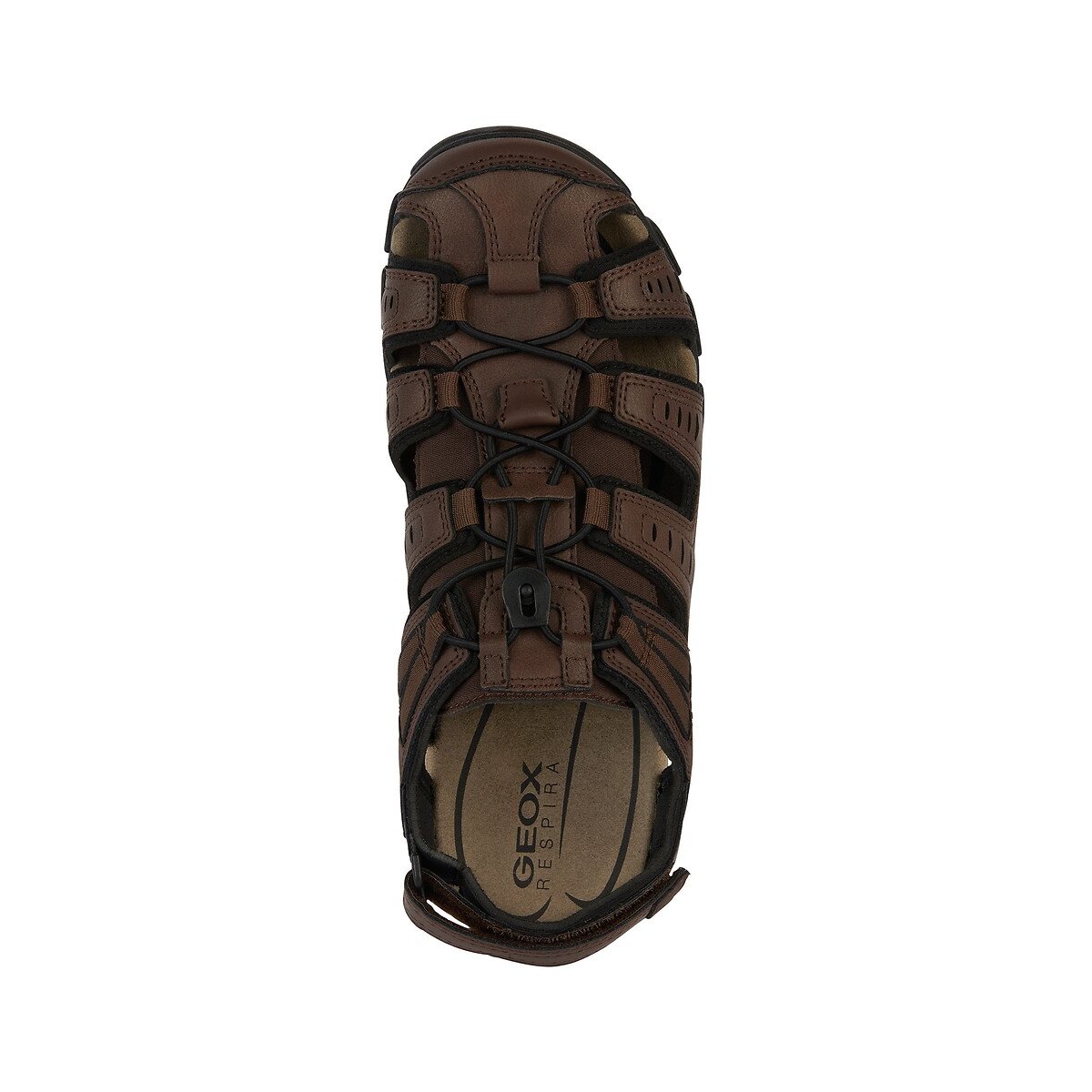 Sandales respirantes Strada marron, GEOX