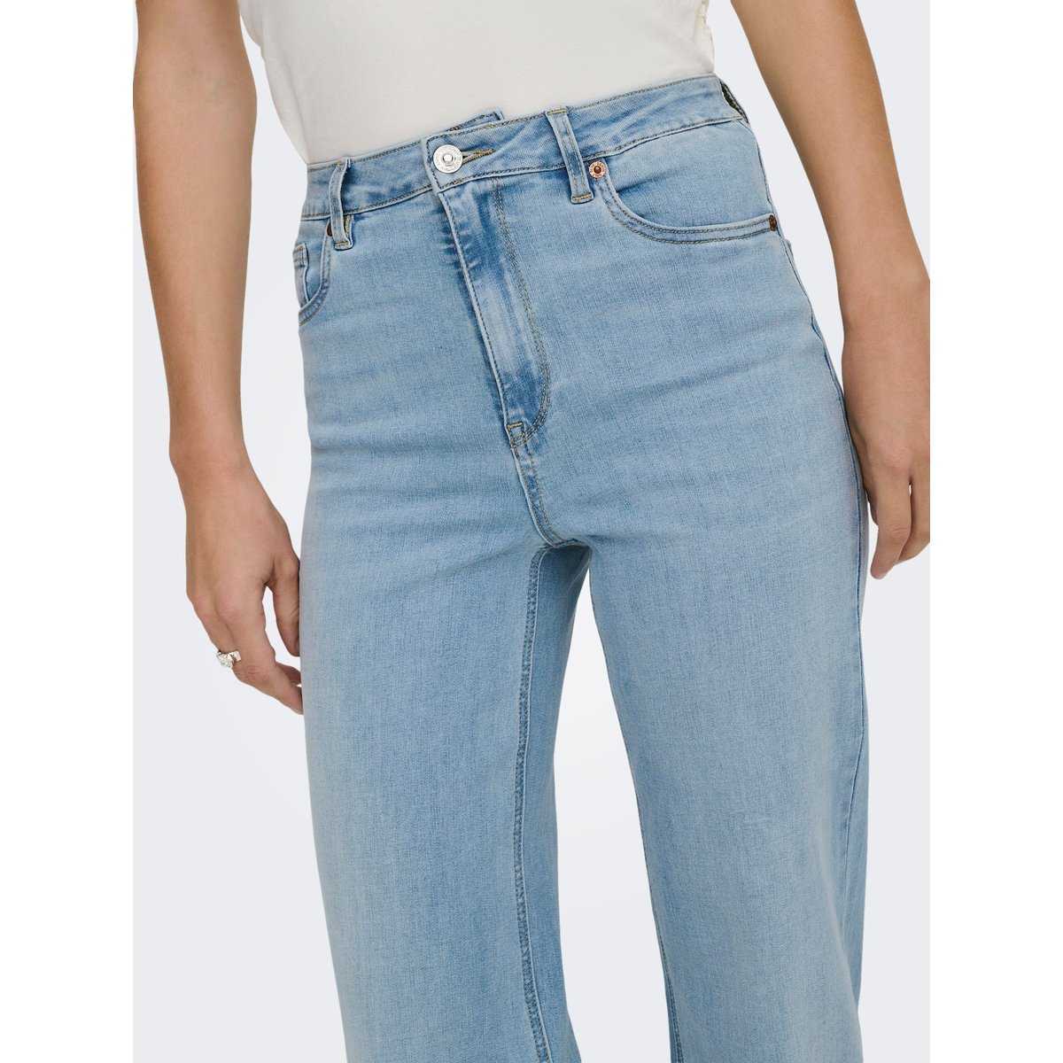 Jean À Jambe Large light blue denim, ONLY