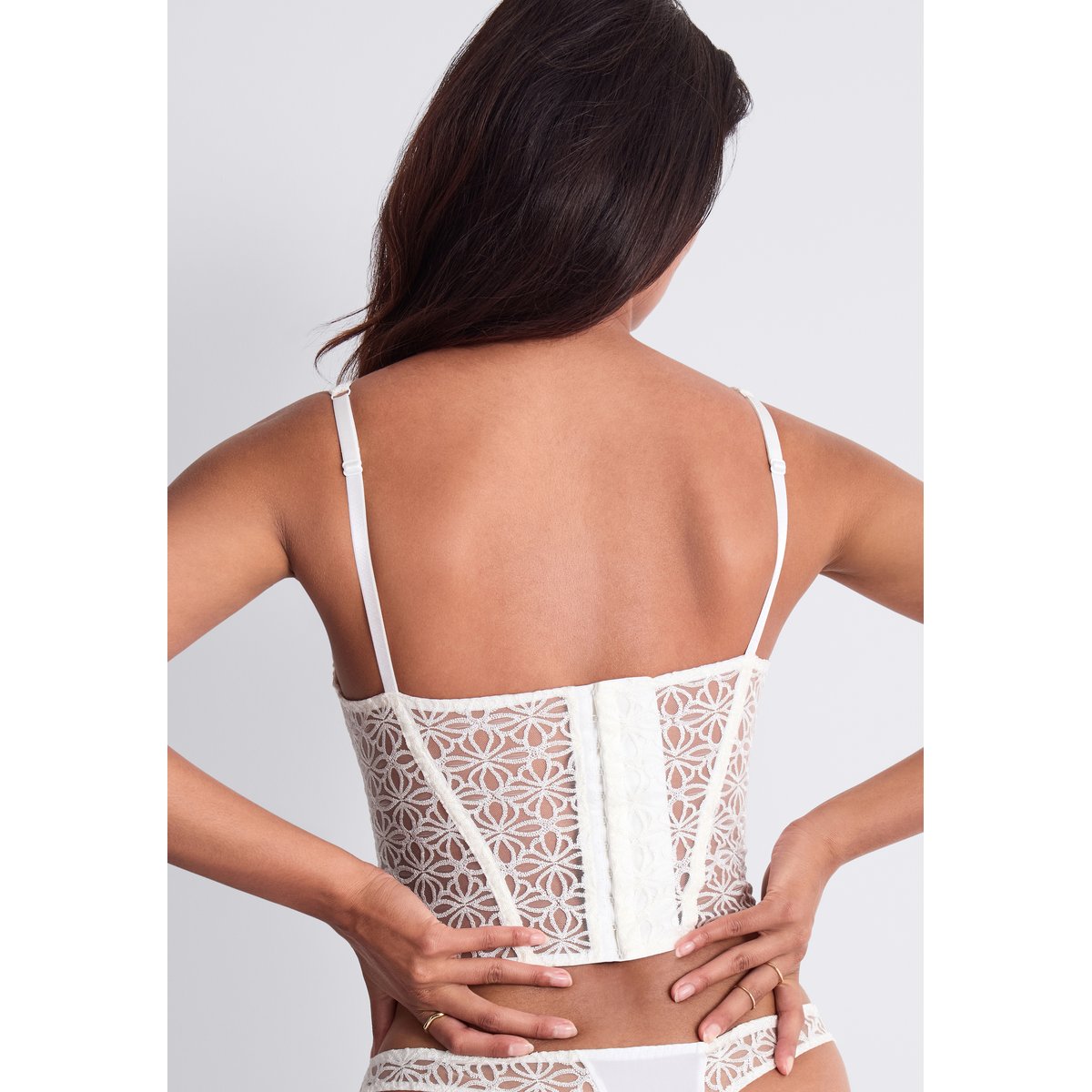 Bustier Secret Memories blanc, AUBADE