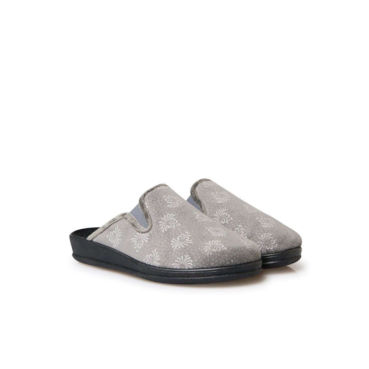 Mules avec élastiques gris, PEDICONFORT