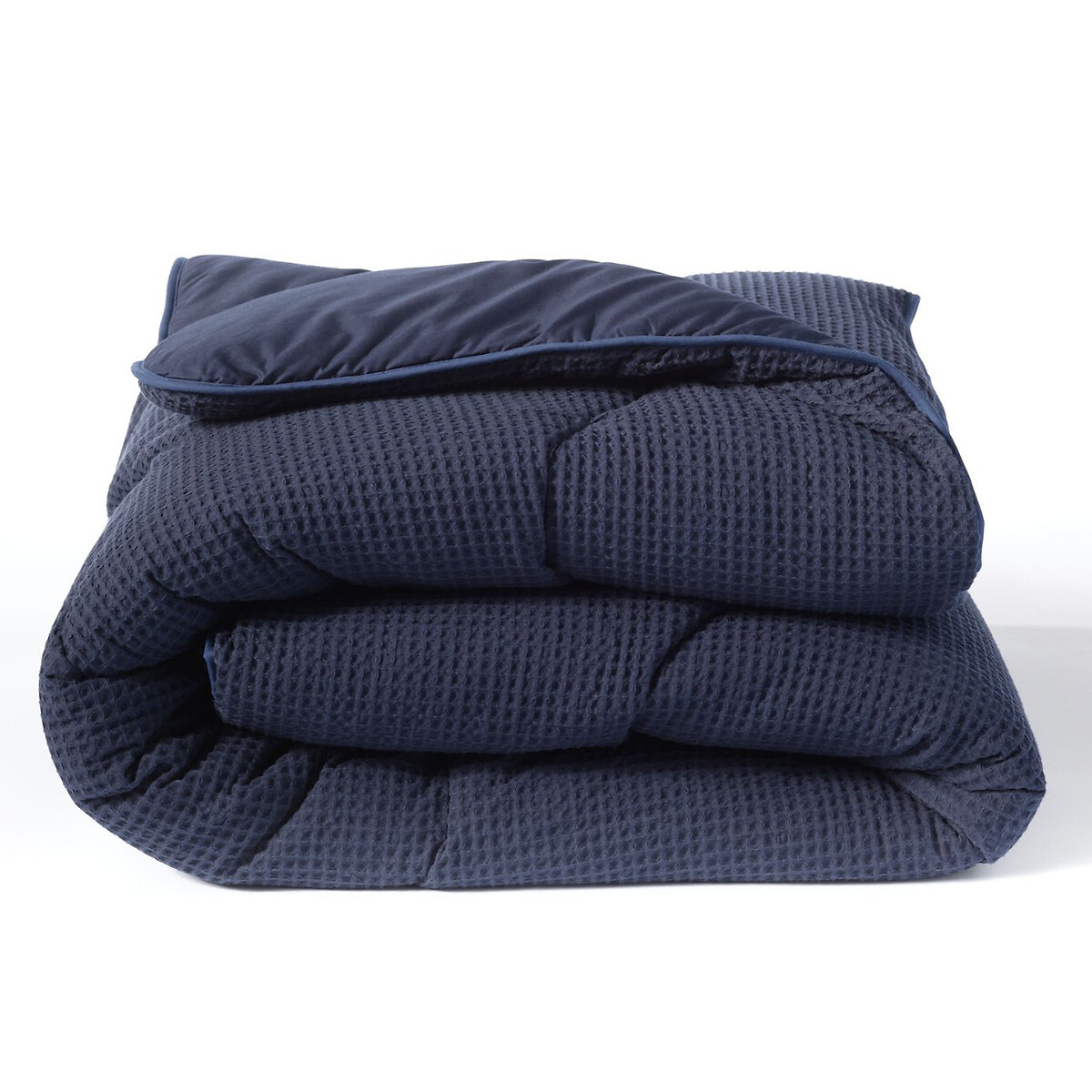 10.5 Tog Coverless Duvet Set Waffle navy, NIGHT LARK