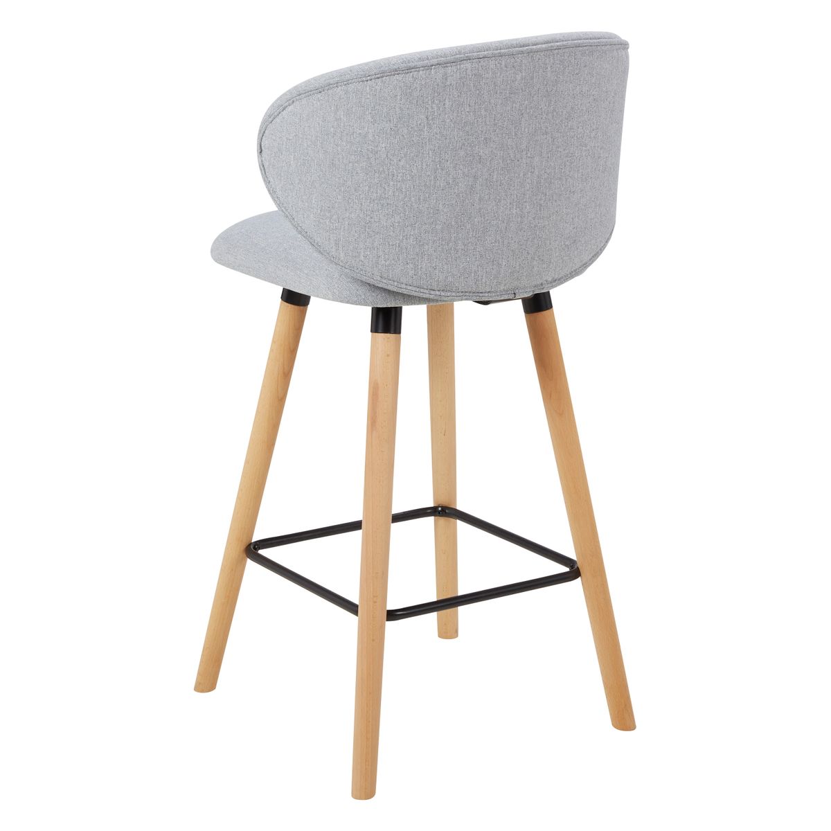 Chaise snack tissu gris clair, ZAGO