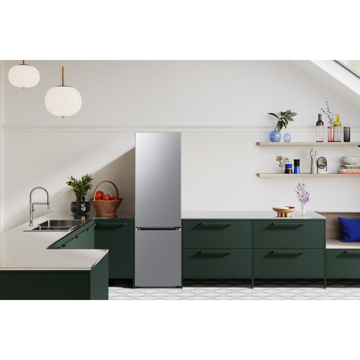 Réfrigérateur combiné RB38C7B5DS9 Bespoke couleur unique, SAMSUNG