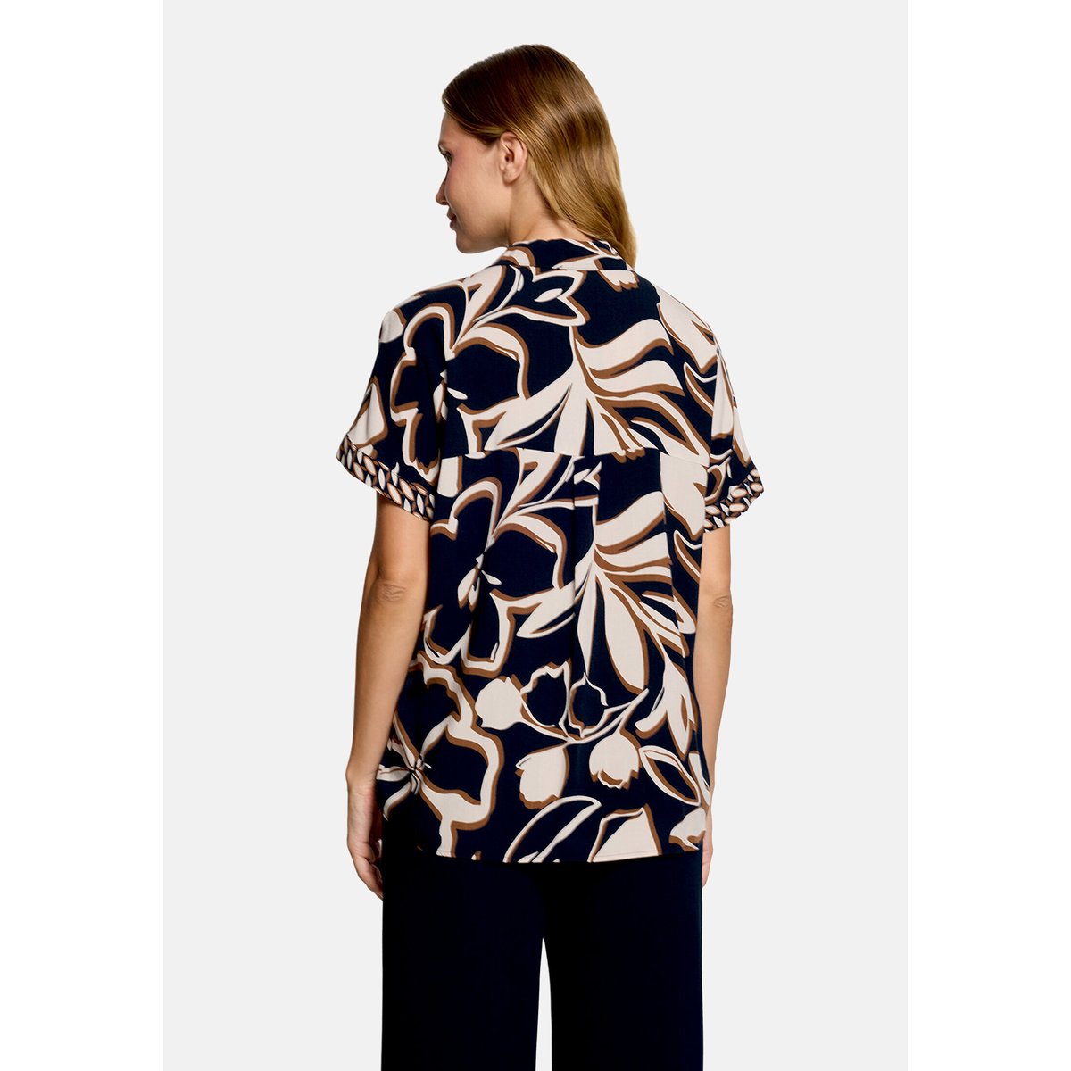 Tunique à col dark blue/brown, BETTY BARCLAY