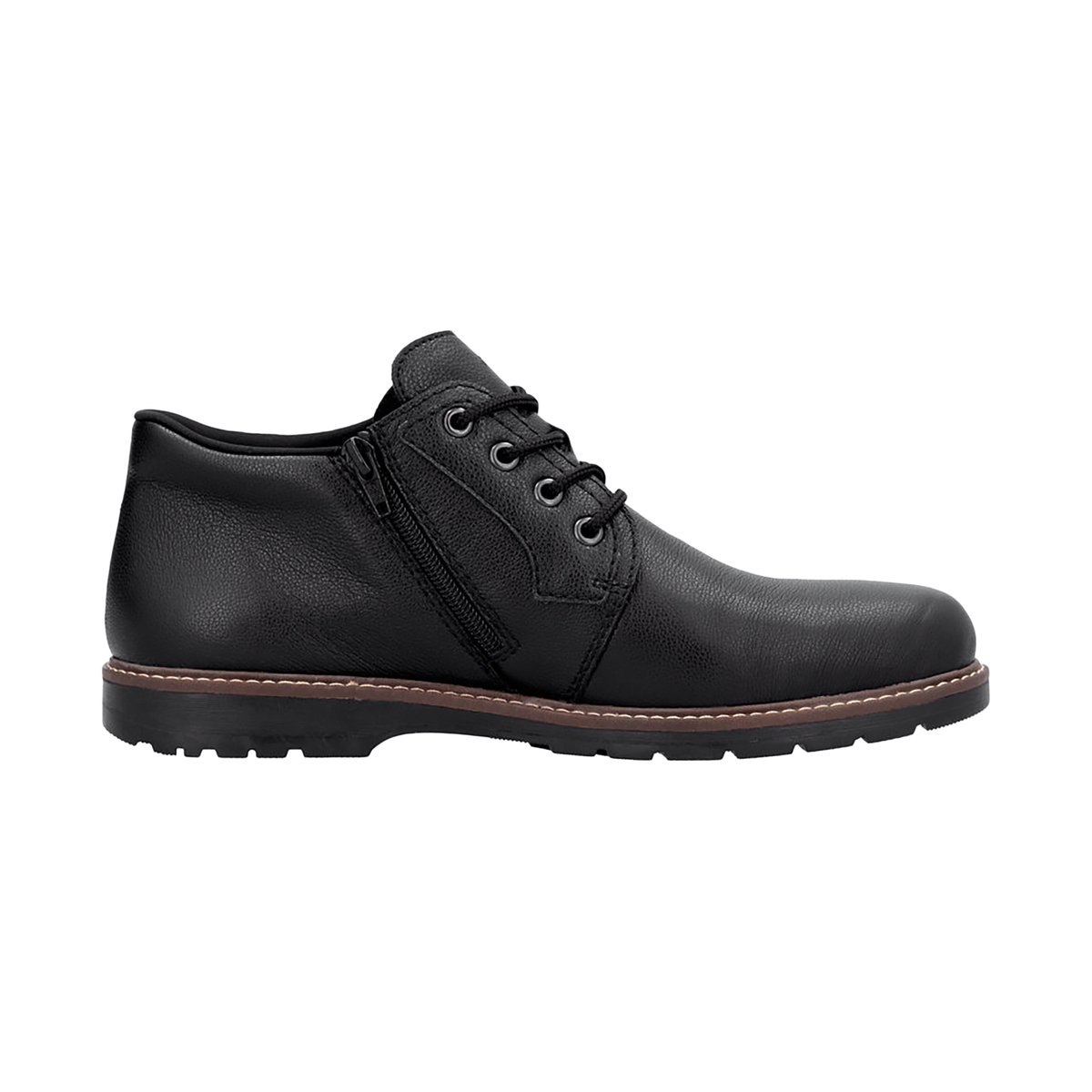 Derbies Cuir Eclair noir, RIEKER