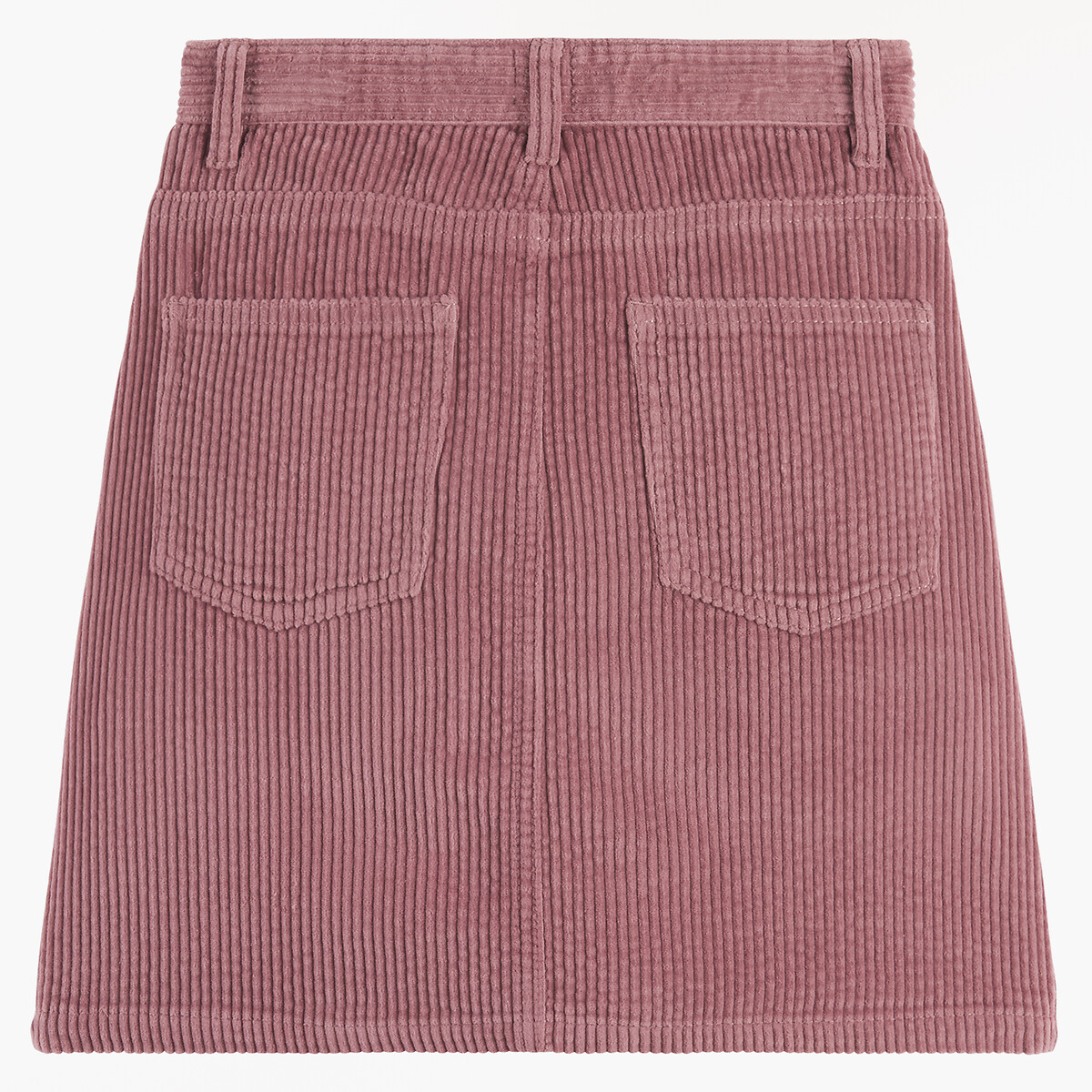 Falda recta de pana rosa , LA REDOUTE COLLECTIONS