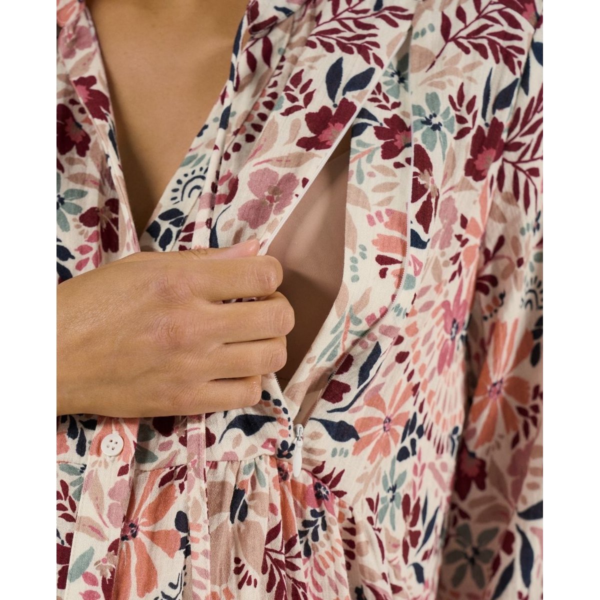 Robe d'allaitement Capucine multicolore, CACHE COEUR