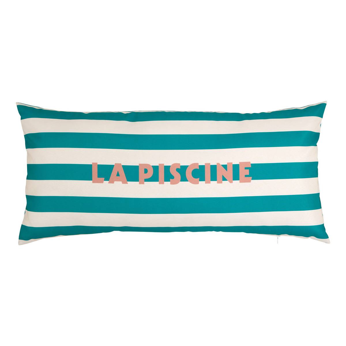 Coussin d'extérieur déhoussable déperlant POOLSIDE vert, ATMOSPHERA