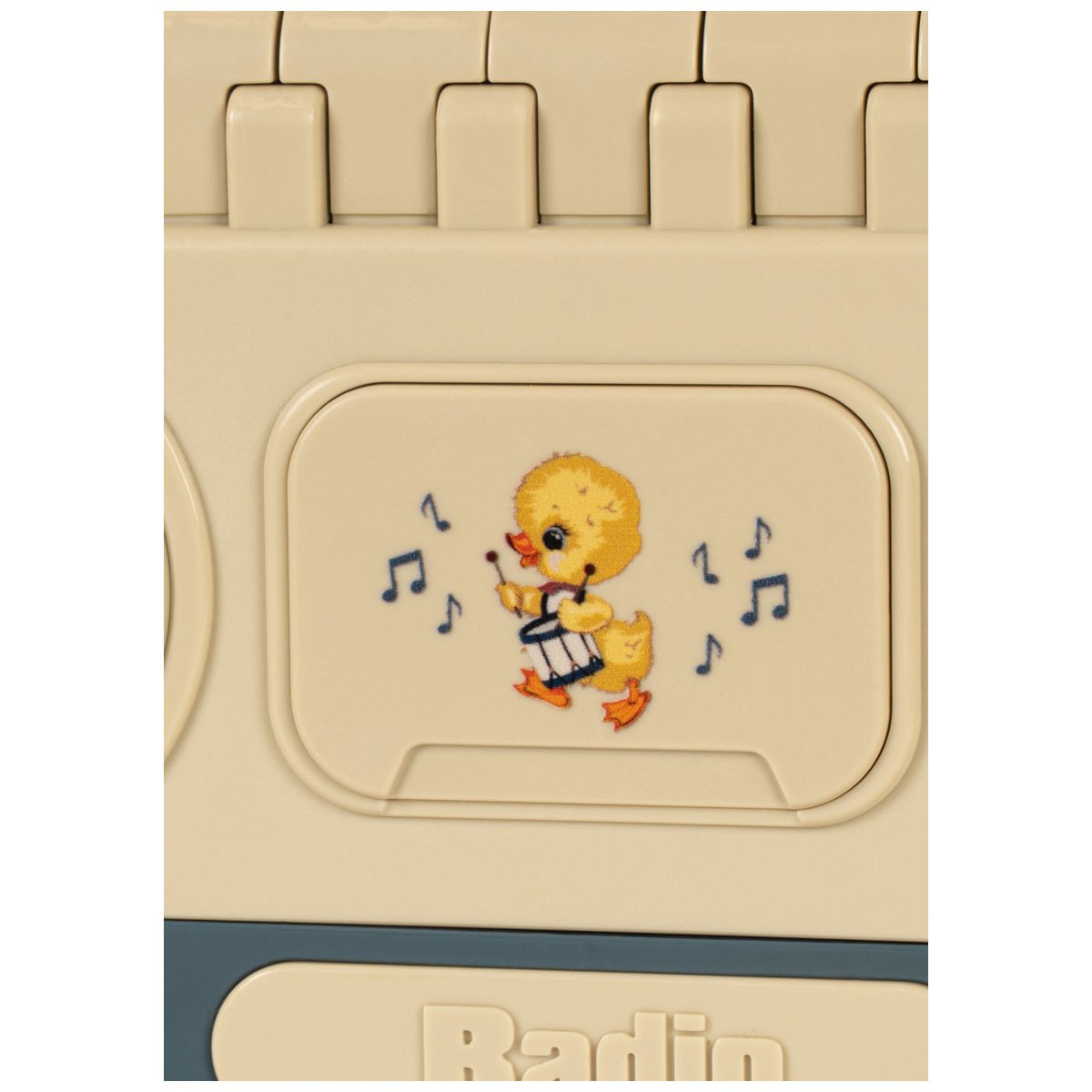 Radio pour bébé beige, bleu, jaune, KONGES SLOJD