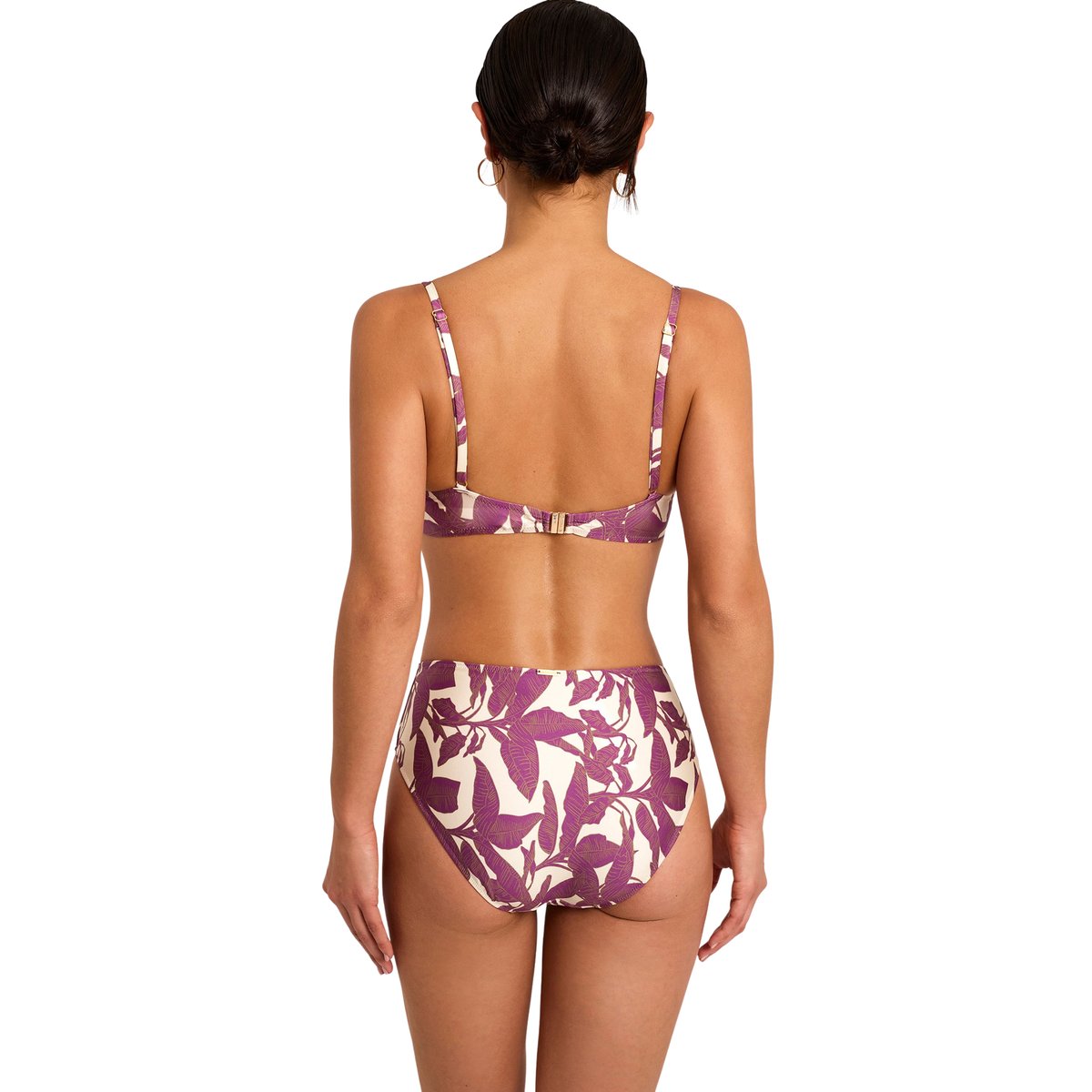 Bas maillot slip de bain taille haute SALVIA blanc, SELMARK MARE