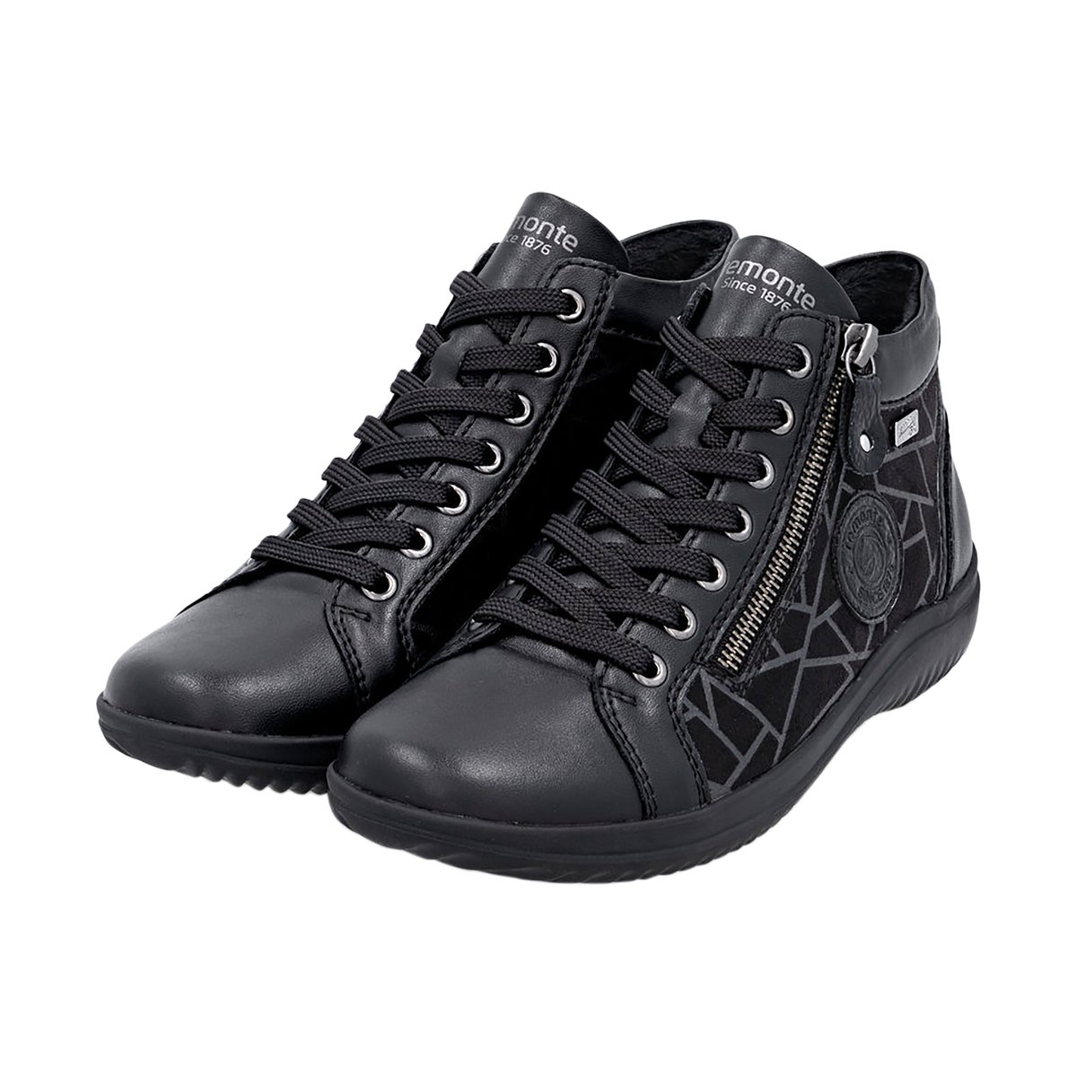 Basket Montante à Lacets Fino noir, REMONTE