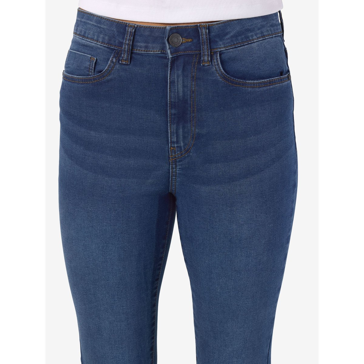 Jean flare, taille haute medium blue, NOISY MAY