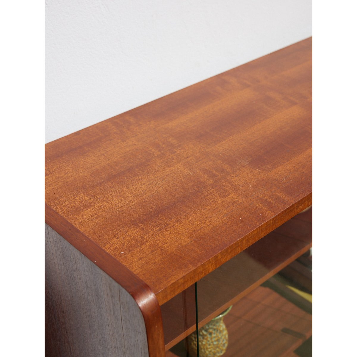 Vitrine vintage en bois Victoria N°1340 - Bon état bois foncé, DEBONGOUT