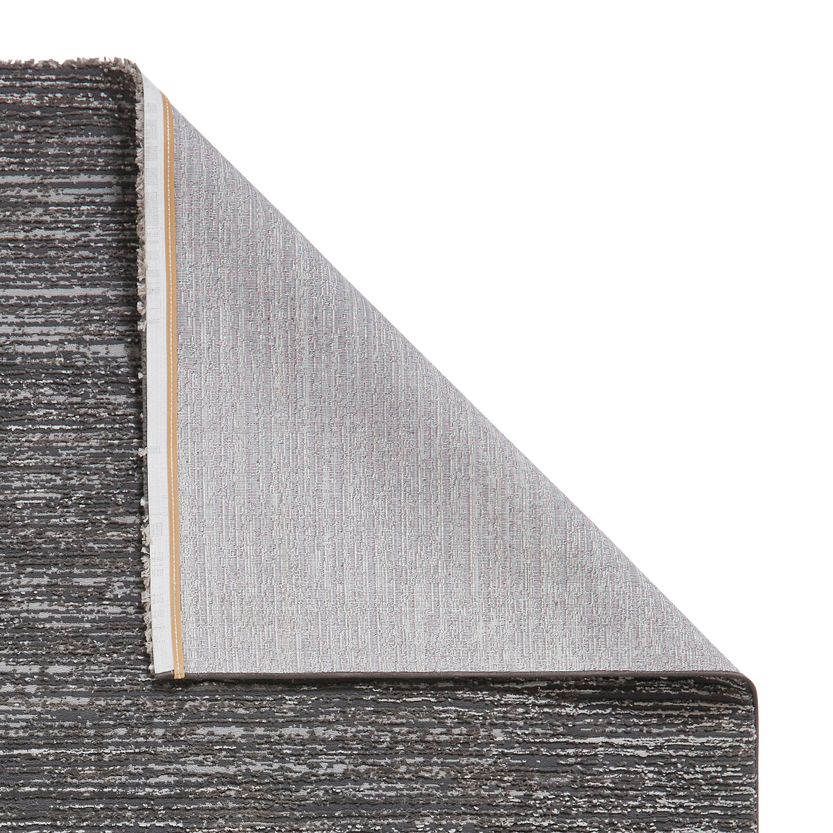 Textured Stripe Super Soft Washable Rug charcoal, SO'HOME