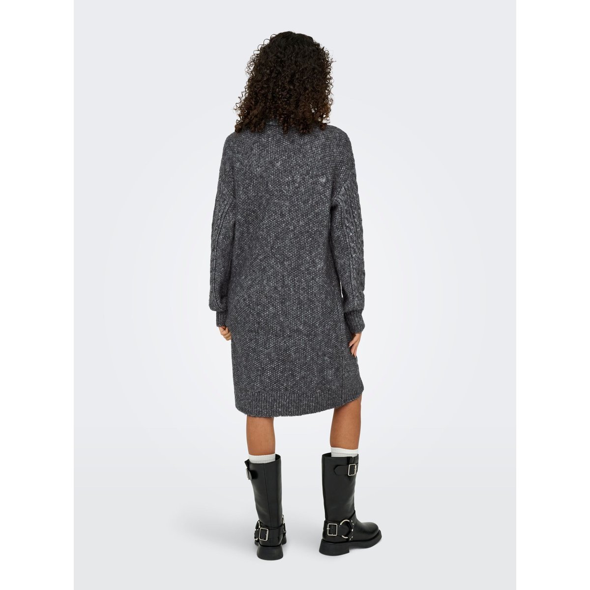 Robe En Maille dark grey melange, ONLY