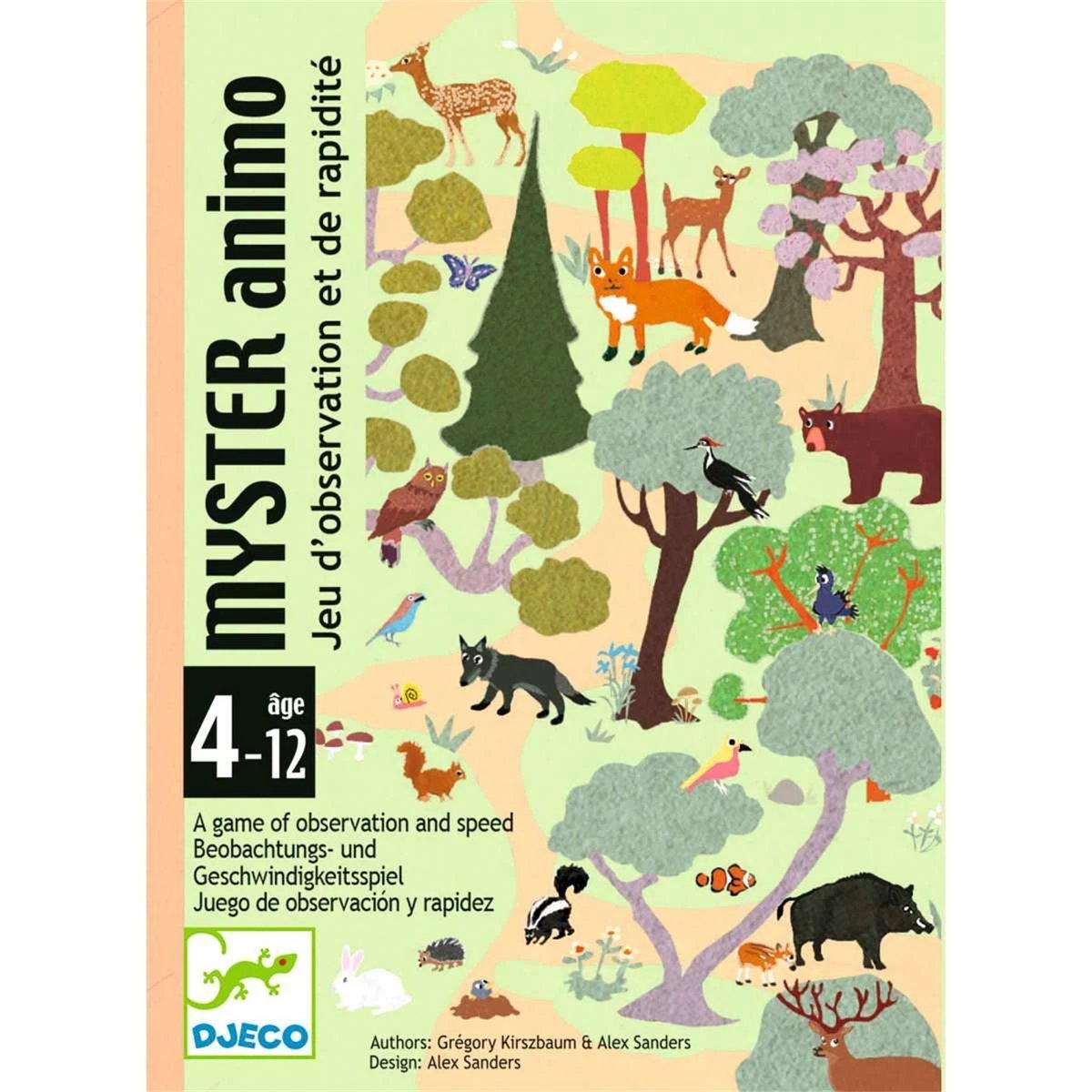 Jeu de cartes Myster Animo multicolore, DJECO