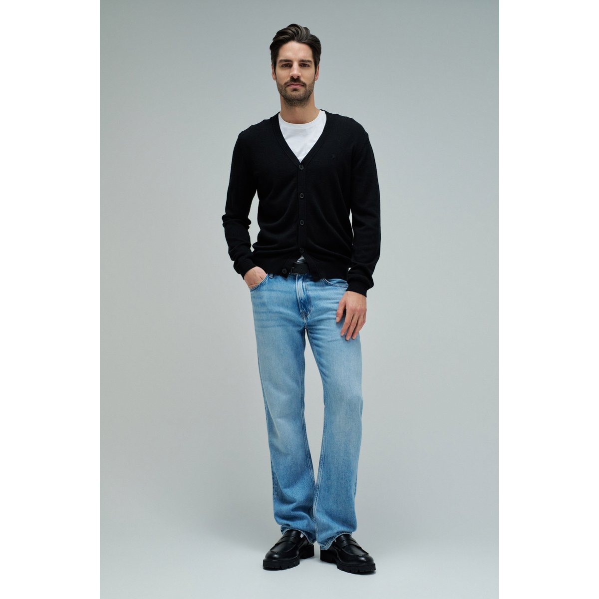 JEAN STRAIGHT FIT AIR BLEND bleu turquoise, SALSA JEANS