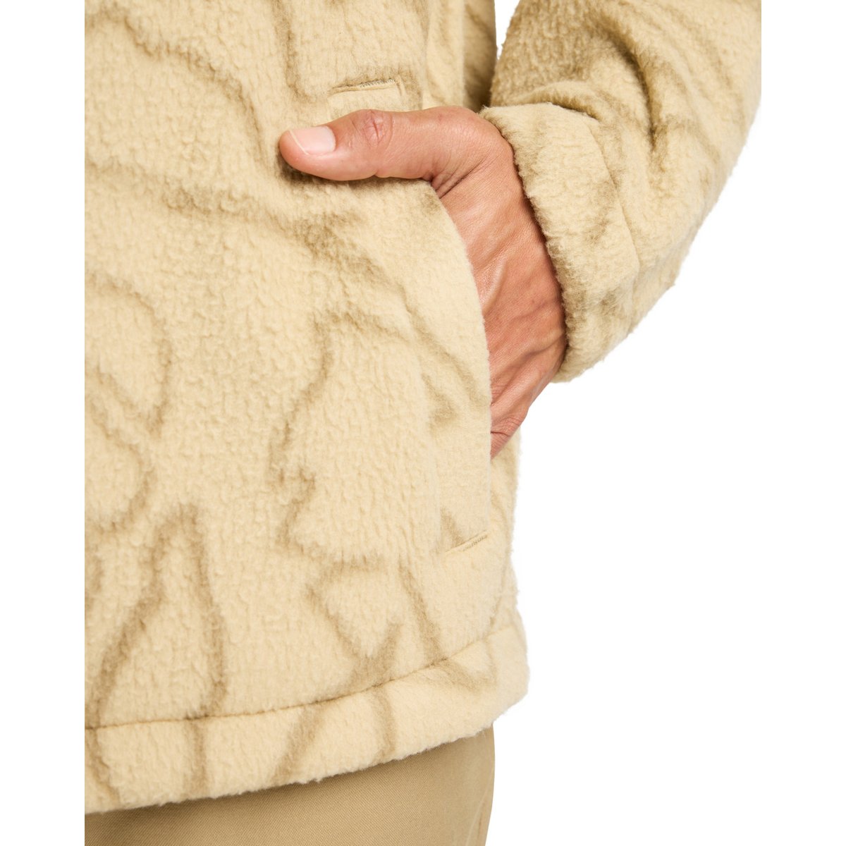 Pull à col ras du cou demi-zippé BOUNDARY RE-ISSUE blanc desert, BILLABONG